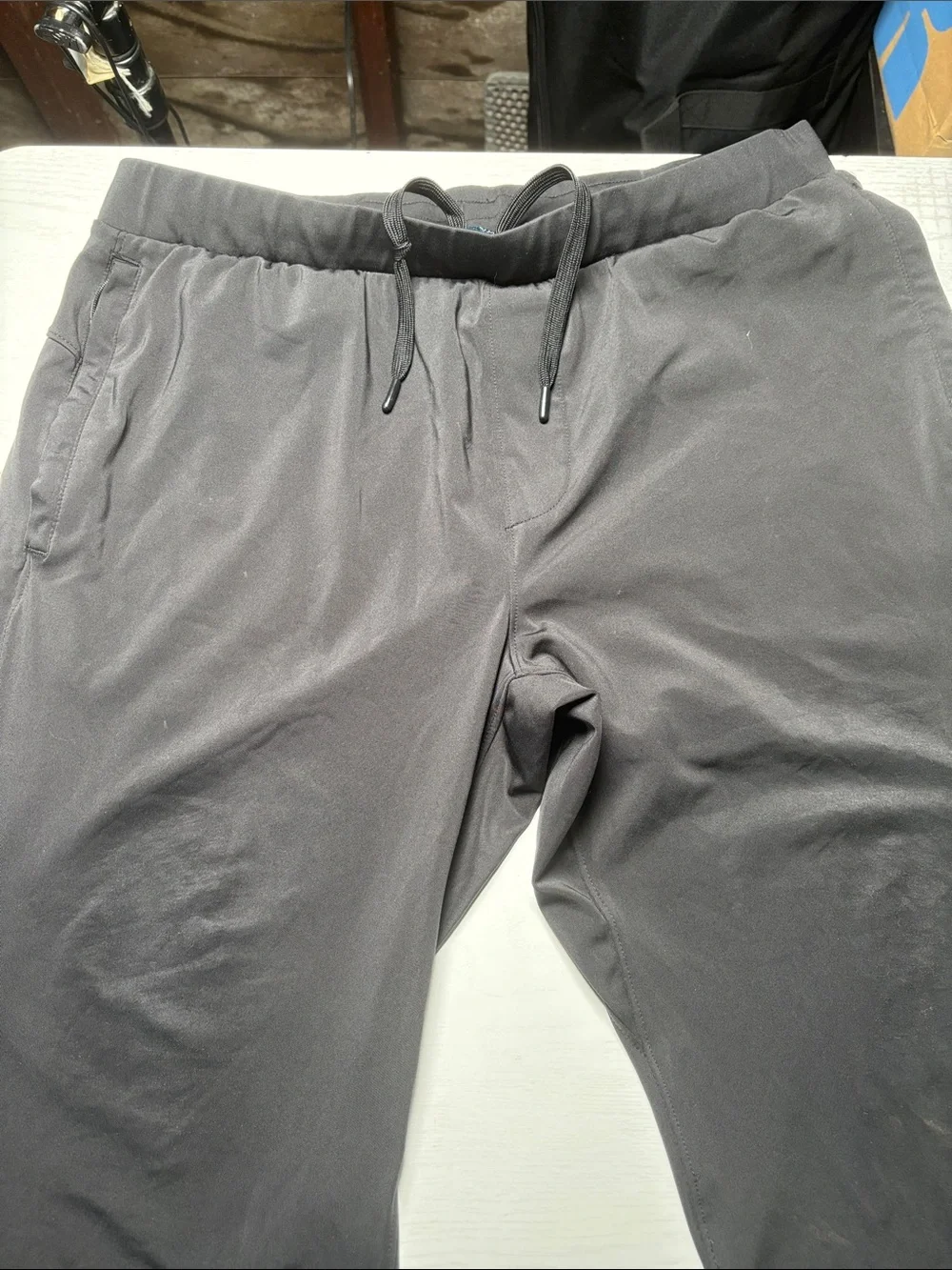 Mondetta Black Men's Performance Boxer Briefs with Drawstring